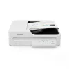 Scanner à plat compact WorkForce DS-1760WN, avec connexion réseau et Wi-Fi intégrés, pour les petites entreprises et les bureaux à domicile.