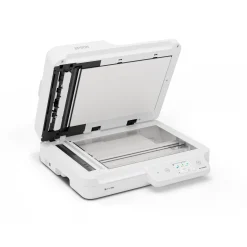 Scanner à plat compact WorkForce DS-1760WN, avec connexion réseau et Wi-Fi intégrés, pour les petites entreprises et les bureaux à domicile.