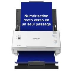 Scanner professionnel A4 compact WorkForce DS-410 avec chargeur automatique de documents de 50 feuilles et logiciel Epson Document Capture Pro