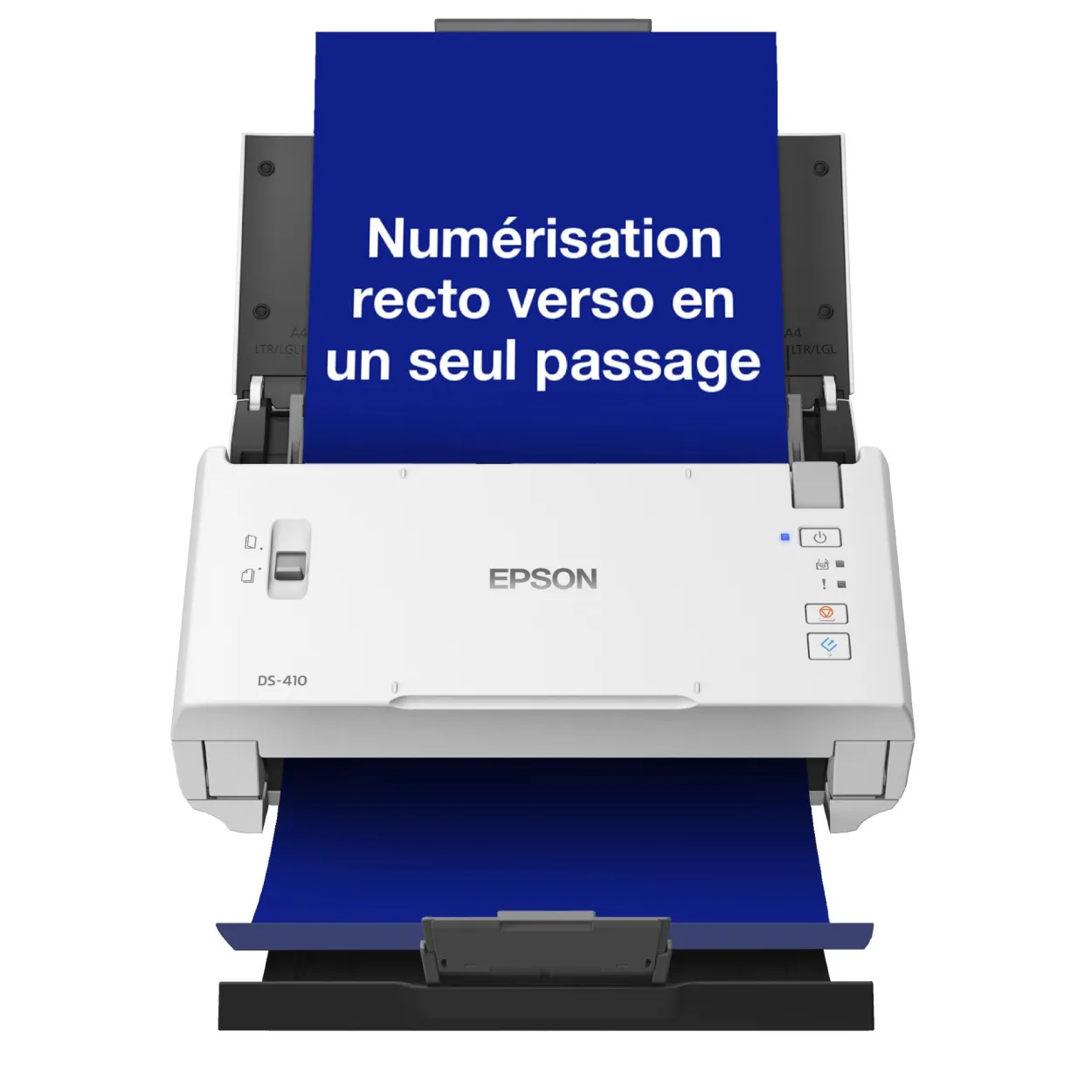 Scanner professionnel A4 compact WorkForce DS-410 avec chargeur automatique de documents de 50 feuilles et logiciel Epson Document Capture Pro