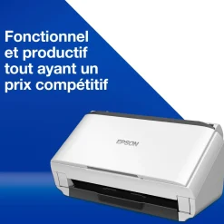 Scanner professionnel A4 compact WorkForce DS-410 avec chargeur automatique de documents de 50 feuilles et logiciel Epson Document Capture Pro