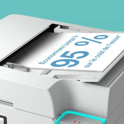 Solution d’impression A4 blanche EcoTank ET-4956 équipée d’une connexion Wi-Fi et de réservoirs d’encre, avec jusqu’à 3 ans d’encre inclus