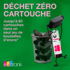 Solution d’impression A4 blanche EcoTank ET-3956 équipée d’une connexion Wi-Fi et de réservoirs d’encre, avec jusqu’à 3 ans d’encre inclus