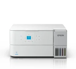 Solution d’impression A4 blanche EcoTank ET-2956 équipée d’une connexion Wi-Fi et de réservoirs d’encre, avec jusqu’à 3 ans d’encre inclus