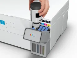 Solution d’impression A4 blanche EcoTank ET-2956 équipée d’une connexion Wi-Fi et de réservoirs d’encre, avec jusqu’à 3 ans d’encre inclus