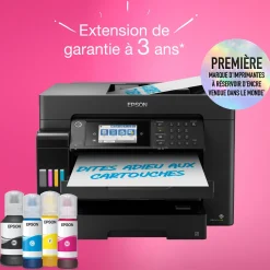 Solution d’impression A3+ EcoTank ET-16655 avec Wi-Fi, réservoirs d’encre et fax