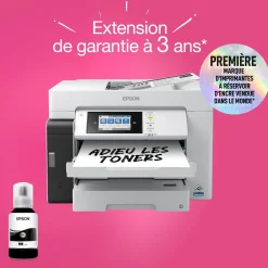 Solution d’impression A3+ EcoTank Pro ET-M16685 avec Wi-Fi, réservoirs d’encre et prise en charge PCL