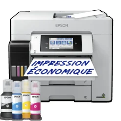 Solution d’impression A4 EcoTank Pro ET-5885 avec Wi-Fi, réservoirs d’encre et prise en charge PCL