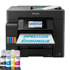 Solution d’impression A4 EcoTank ET-5805 avec Wi-Fi, réservoirs d’encre et fax