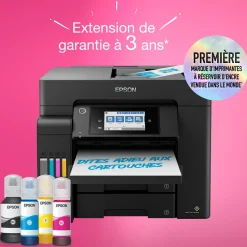 Solution d’impression A4 EcoTank ET-5805 avec Wi-Fi, réservoirs d’encre et fax