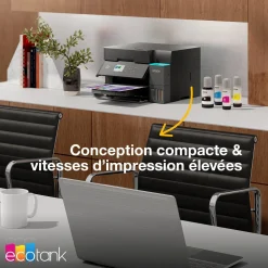 Solution d’impression A4 Wi-Fi EcoTank ET-3950 équipée de réservoirs d’encre, avec jusqu’à 3 ans d’encre inclus