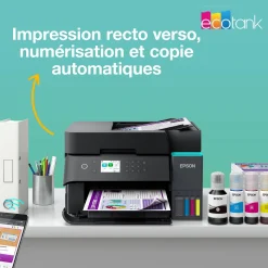 Solution d’impression A4 Wi-Fi EcoTank ET-3950 équipée de réservoirs d’encre, avec jusqu’à 3 ans d’encre inclus