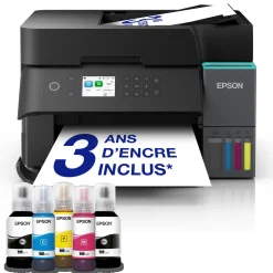 Solution d’impression A4 Wi-Fi EcoTank ET-3950 équipée de réservoirs d’encre, avec jusqu’à 3 ans d’encre inclus