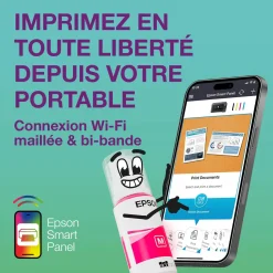 Solution d’impression A4 Wi-Fi EcoTank ET-3950 équipée de réservoirs d’encre, avec jusqu’à 3 ans d’encre inclus