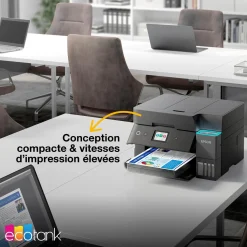 Solution d’impression A4 Wi-Fi EcoTank ET-4950 équipée de réservoirs d’encre, avec jusqu’à 3 ans d’encre inclus