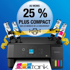 Solution d’impression multifonction A4 Wi-Fi et AirPrint EcoTank ET-2920 équipée de réservoirs d’encre, écran LCD et jusqu’à 3 ans d’encre inclus