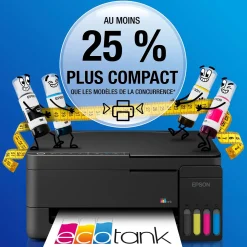 Solution d’impression multifonction A4 Wi-Fi et AirPrint EcoTank ET-2914 équipée de réservoirs d’encre, avec jusqu’à 3 ans d’encre inclus