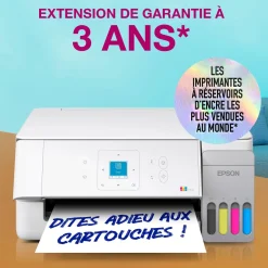 Solution d’impression multifonction A4 Wi-Fi et AirPrint EcoTank ET-2926 équipée de réservoirs d’encre, écran LCD et jusqu’à 3 ans d’encre inclus