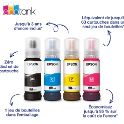 Solution d’impression multifonction A4 Wi-Fi et AirPrint EcoTank ET-2926 équipée de réservoirs d’encre, écran LCD et jusqu’à 3 ans d’encre inclus