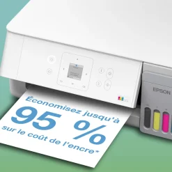 Solution d’impression multifonction A4 Wi-Fi et AirPrint EcoTank ET-2926 équipée de réservoirs d’encre, écran LCD et jusqu’à 3 ans d’encre inclus