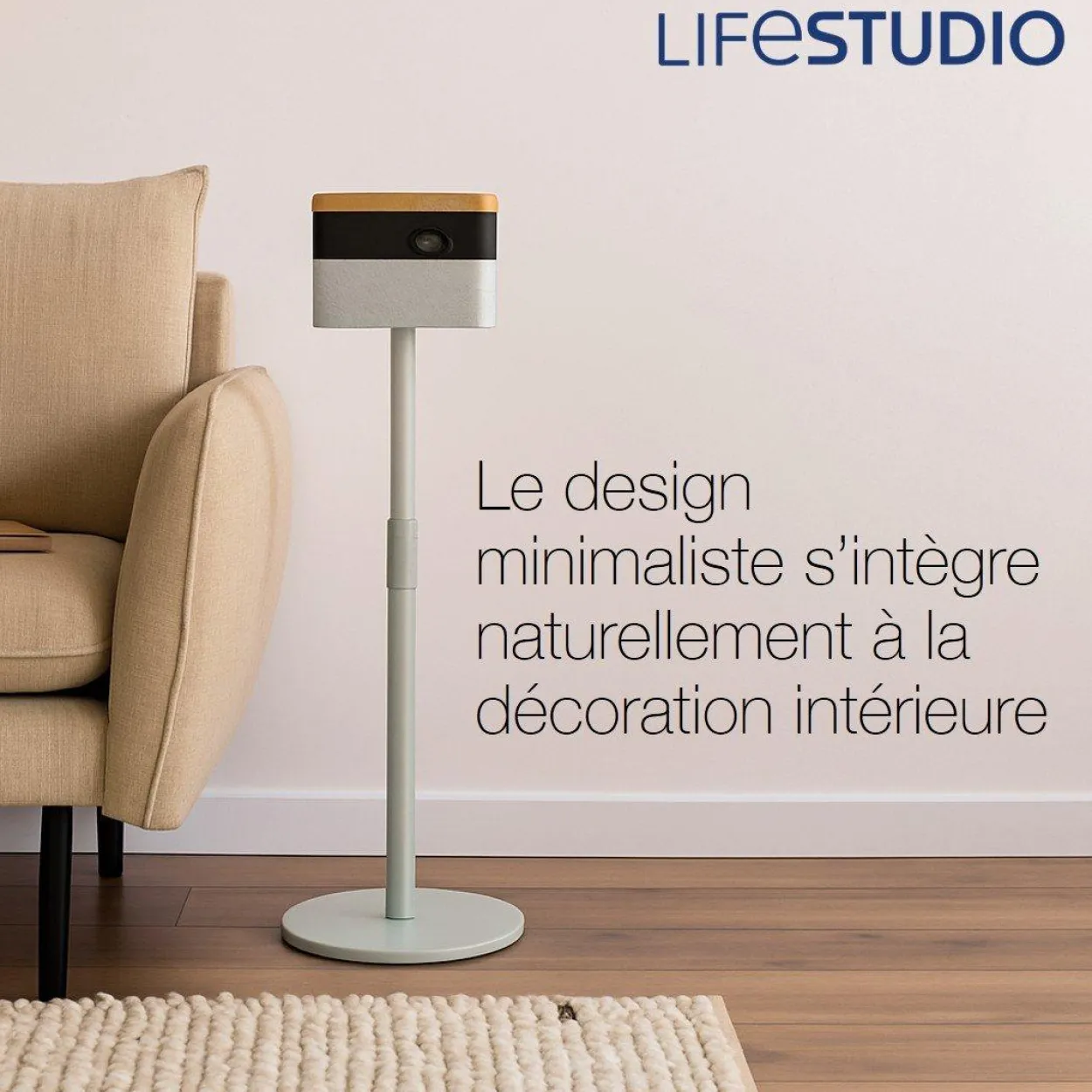 Support au Sol ELPFS01 pour Projecteurs Epson Lifestudio Flex EF-71 et EF-72 – Design Élégant, Hauteur Réglable 60–80 cm, Rotation à 180 Degrés, Fonction d’Inclinaison, Installation Facile