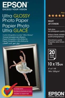 Ultra Glossy Photo Paper, 100 x 150 mm, 300g/m2, 20 Sheets