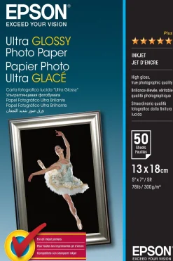 Ultra Glossy Photo Paper, 130 x 180 mm, 300g/m2, 50 Sheets