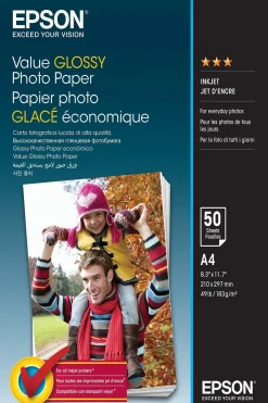 Value Glossy Photo Paper A4 50 sheet